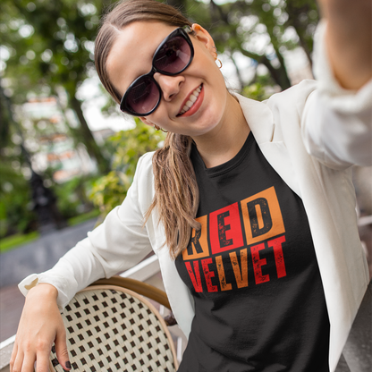 Red Velvet T-Shirt - Unisex Jersey Tee, Music Lover Gift, Concert Apparel, Casual Wear, Cute Graphic Tee, Gift for Her