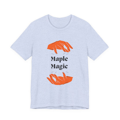 Maple Magic Unisex Tee - Cozy Casual Wear, Nature Lover Gift, Autumn Fashion, Eco-Friendly Style, Seasonal Celebration Top