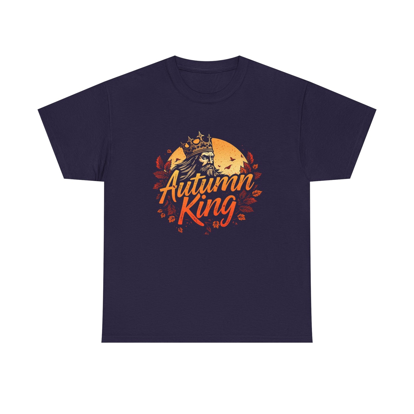 Autumn King Tee, Fall T-Shirt for Men and Women, Cozy Autumn Shirt, Seasonal Gift, Harvest Celebration Apparel