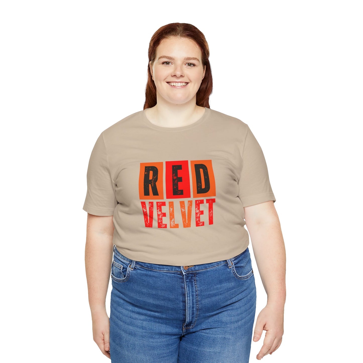 Red Velvet T-Shirt - Unisex Jersey Tee, Music Lover Gift, Concert Apparel, Casual Wear, Cute Graphic Tee, Gift for Her