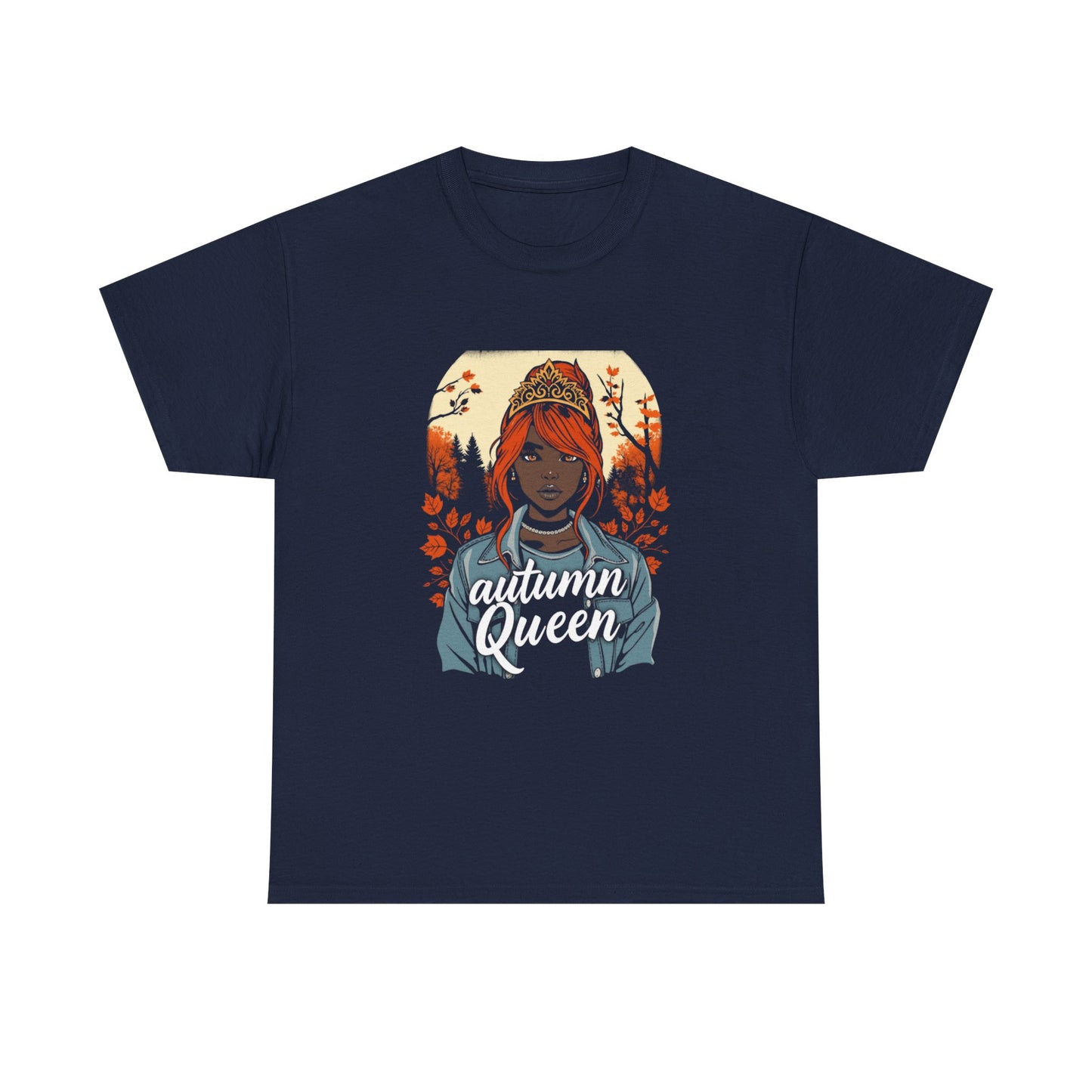 Autumn Queen Graphic Tee, Fall Fashion Shirt, Cozy T-Shirt, Gift for Her, Seasonal Apparel, Streetwear Style, Unisex Top