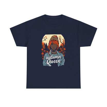 Autumn Queen Graphic Tee, Fall Fashion Shirt, Cozy T-Shirt, Gift for Her, Seasonal Apparel, Streetwear Style, Unisex Top