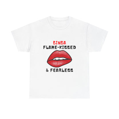 Flame-Kissed & Fearless Tee | Unisex Cotton Graphic Shirt, Casual Wear, Gift for Her, Statement T-Shirt, Summer Fashion