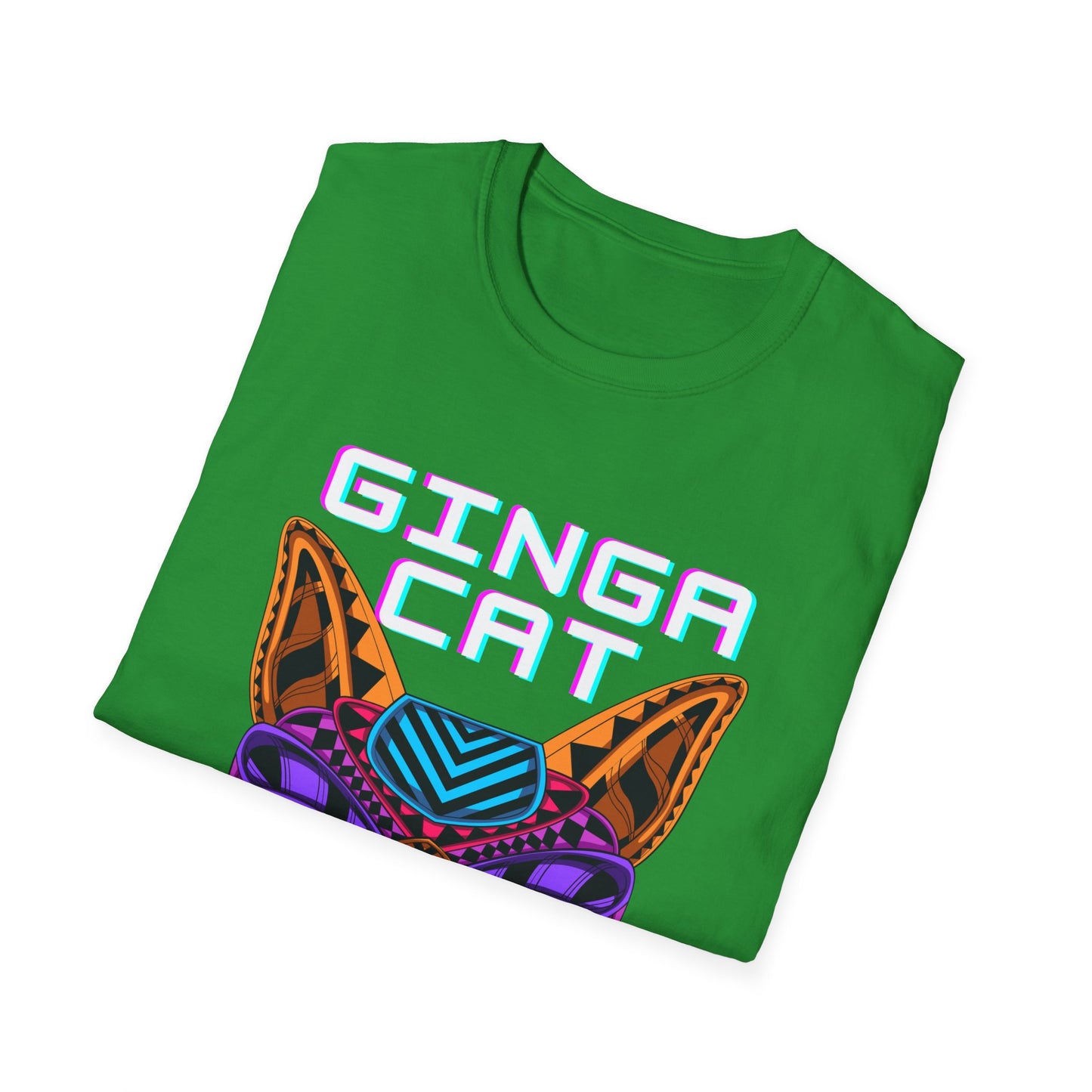 Vibrant Ginga Cat T-Shirt | Unisex Tee, Cat Lover Gift, Colorful Graphic Tee, Fun Fashion, Unique Casual Wear