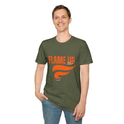 Flame Up Unisex Softstyle T-Shirt - Motivational Graphic Tee, Casual Wear, Workout Apparel, Gift for Fitness Enthusiasts, Bold [...]