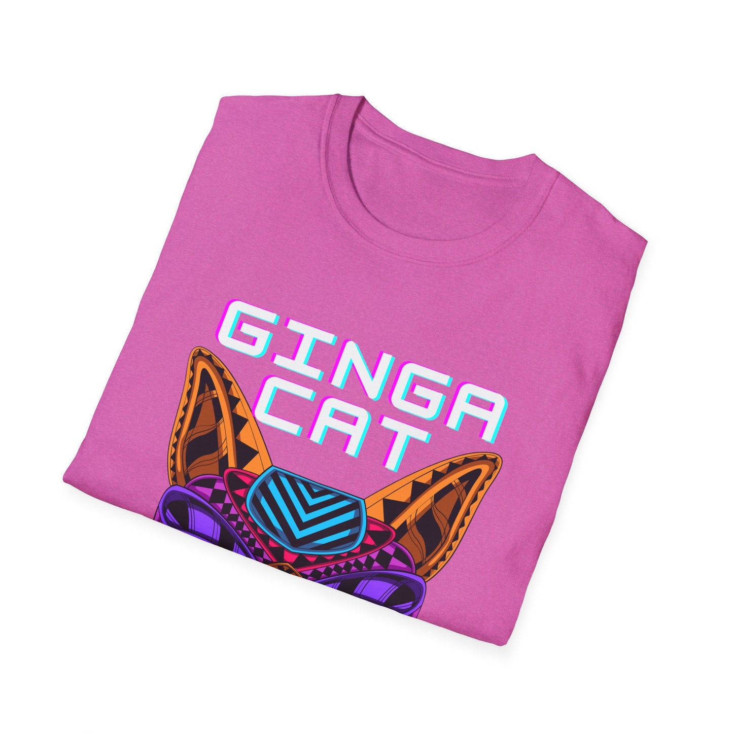 Vibrant Ginga Cat T-Shirt | Unisex Tee, Cat Lover Gift, Colorful Graphic Tee, Fun Fashion, Unique Casual Wear