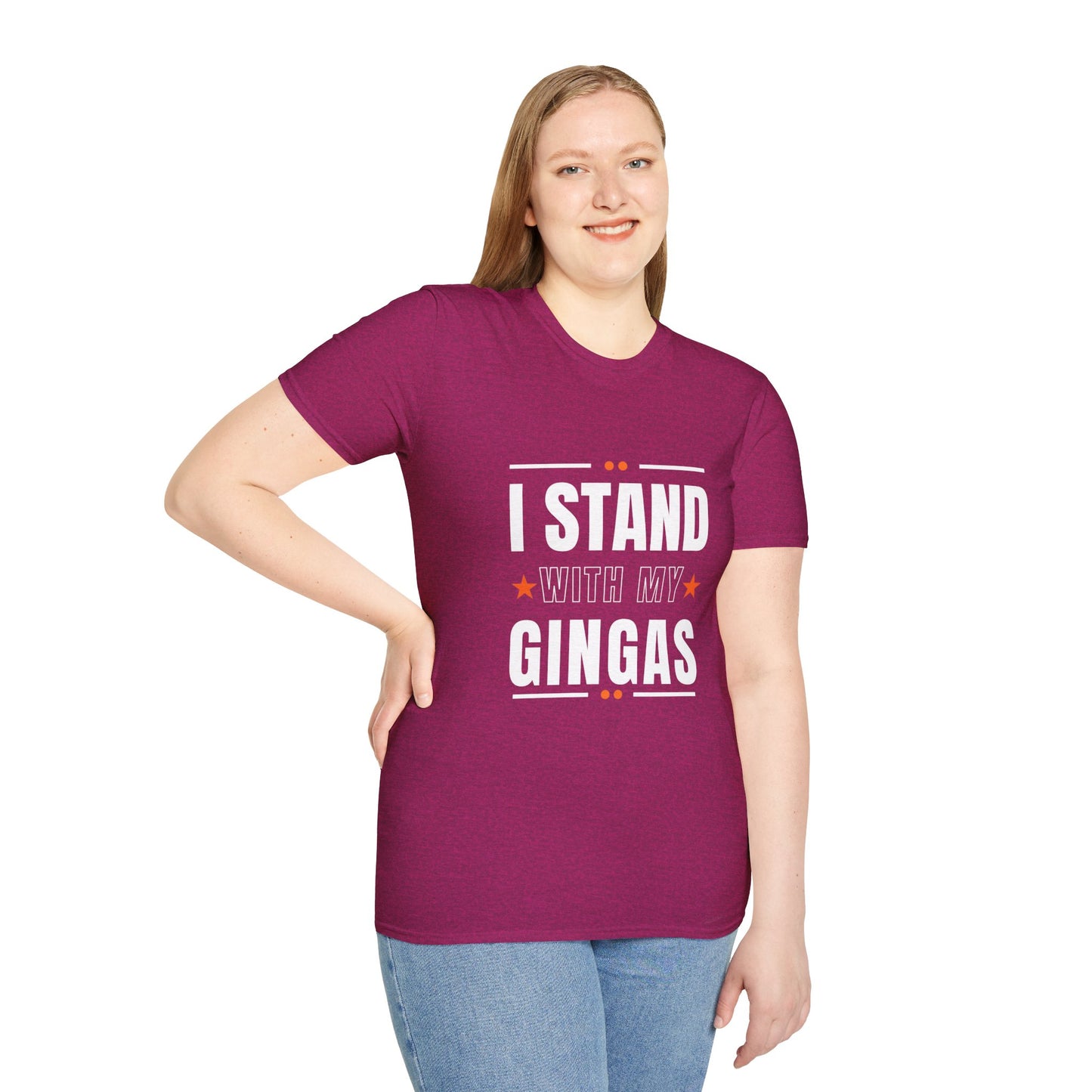 I Stand With My Gingas Unisex Softstyle T-Shirt | Bold Statement Tee, Casual Wear, Gift for Friends, Empowerment Apparel, Social [...]