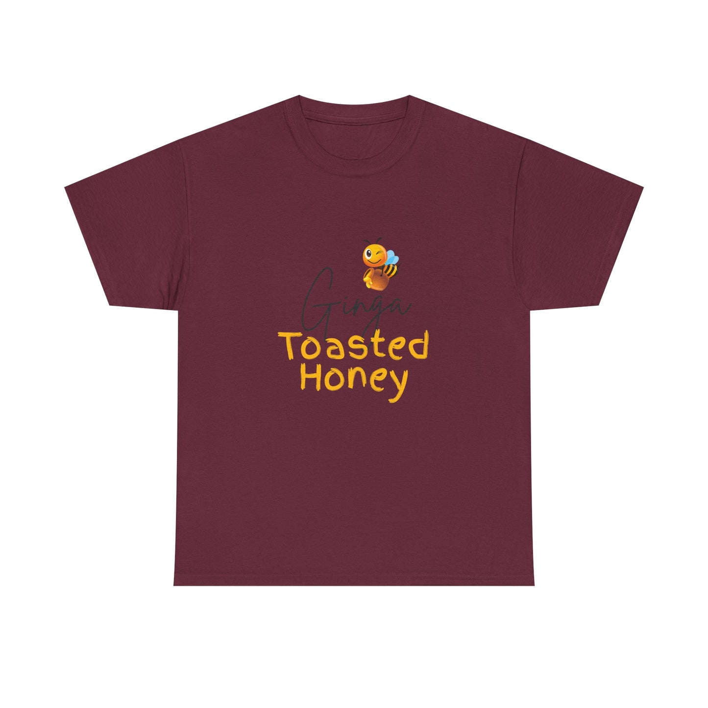 Bee-Themed Unisex Heavy Cotton Tee - Perfect Gift for Honey Lovers, Casual Wear, Eco-Friendly, Birthday, Honey Appreciation