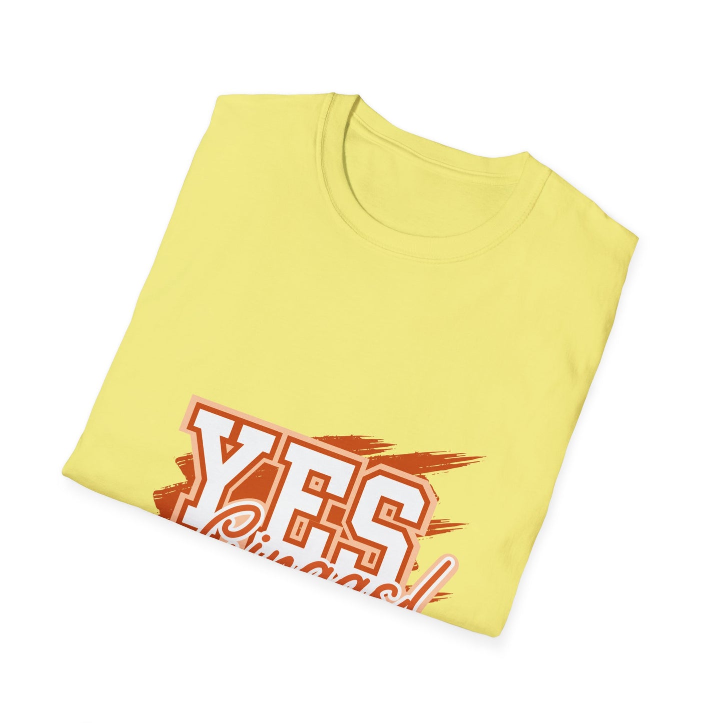 YES GINGAS! Unisex Softstyle T-Shirt, Funny Graphic Tee, Casual Wear, Gift for Friends, Everyday Comfort, Unique Statement Shirt