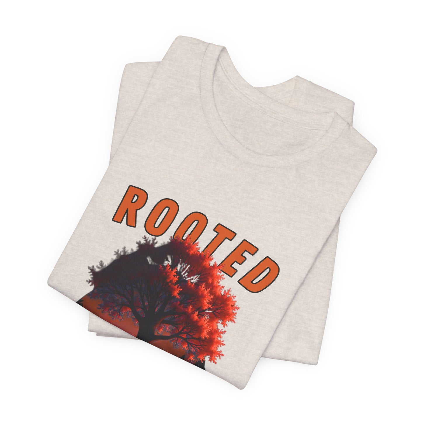 Rooted Flame Unisex Tee - Nature-Inspired Graphic Shirt, Casual Wear, Gift for Nature Lovers, Eco-Friendly Fashion, Fall Vibes