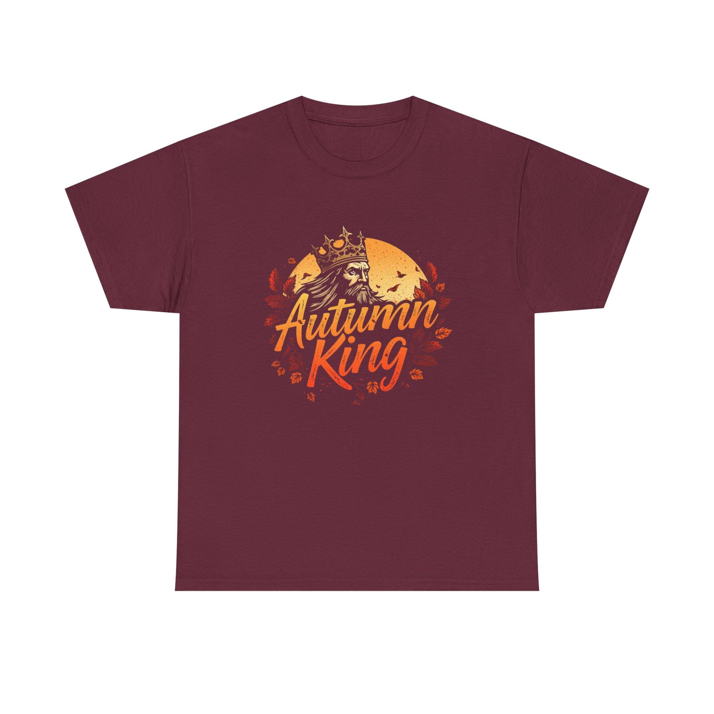 Autumn King Tee, Fall T-Shirt for Men and Women, Cozy Autumn Shirt, Seasonal Gift, Harvest Celebration Apparel
