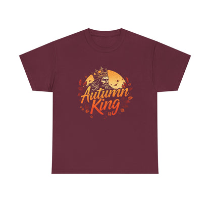 Autumn King Tee, Fall T-Shirt for Men and Women, Cozy Autumn Shirt, Seasonal Gift, Harvest Celebration Apparel