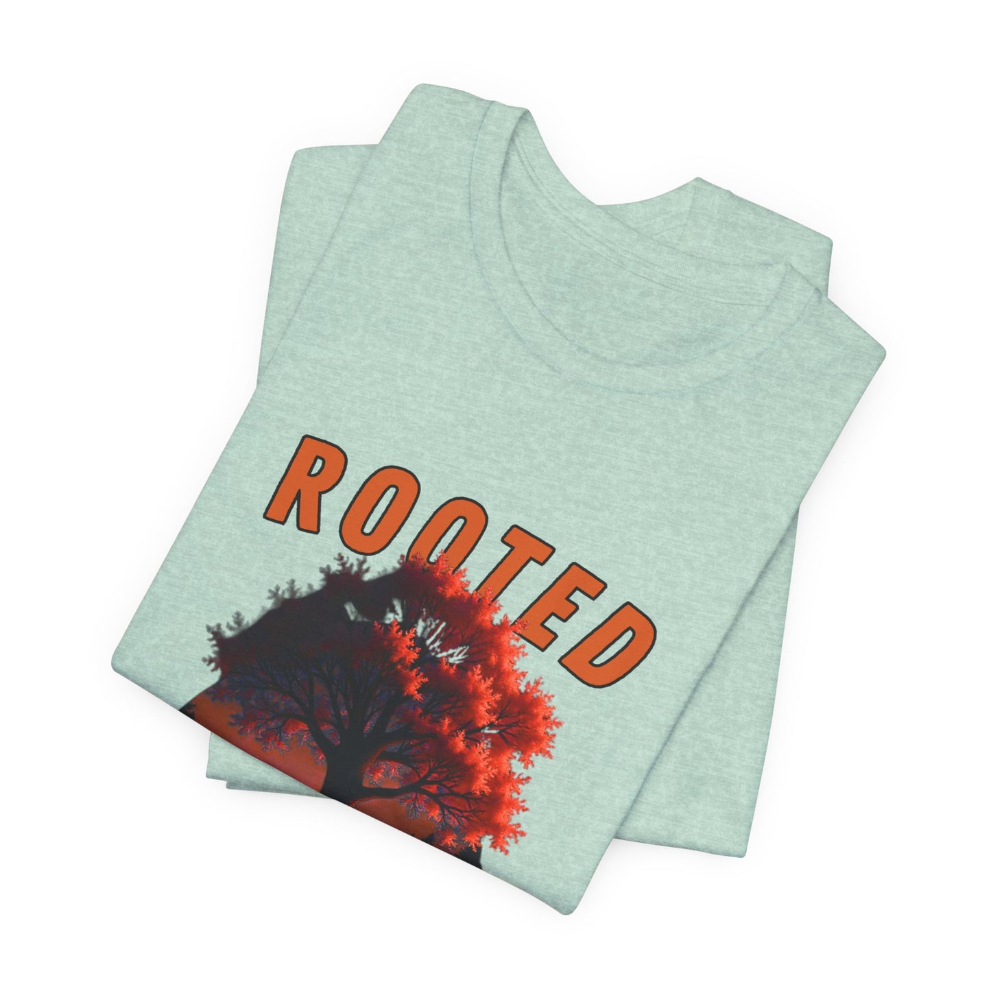 Rooted Flame Unisex Tee - Nature-Inspired Graphic Shirt, Casual Wear, Gift for Nature Lovers, Eco-Friendly Fashion, Fall Vibes