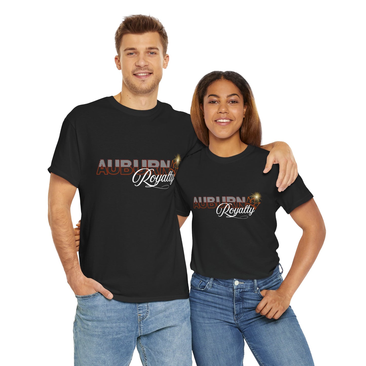 Auburn Royalty Unisex Heavy Cotton Tee, Casual Wear, Sports Apparel, College Spirit Gear, Gift for Fans, Everyday Comfort