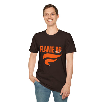 Flame Up Unisex Softstyle T-Shirt - Motivational Graphic Tee, Casual Wear, Workout Apparel, Gift for Fitness Enthusiasts, Bold [...]