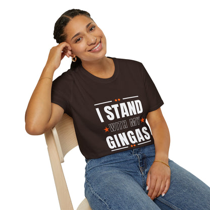 I Stand With My Gingas Unisex Softstyle T-Shirt | Bold Statement Tee, Casual Wear, Gift for Friends, Empowerment Apparel, Social [...]