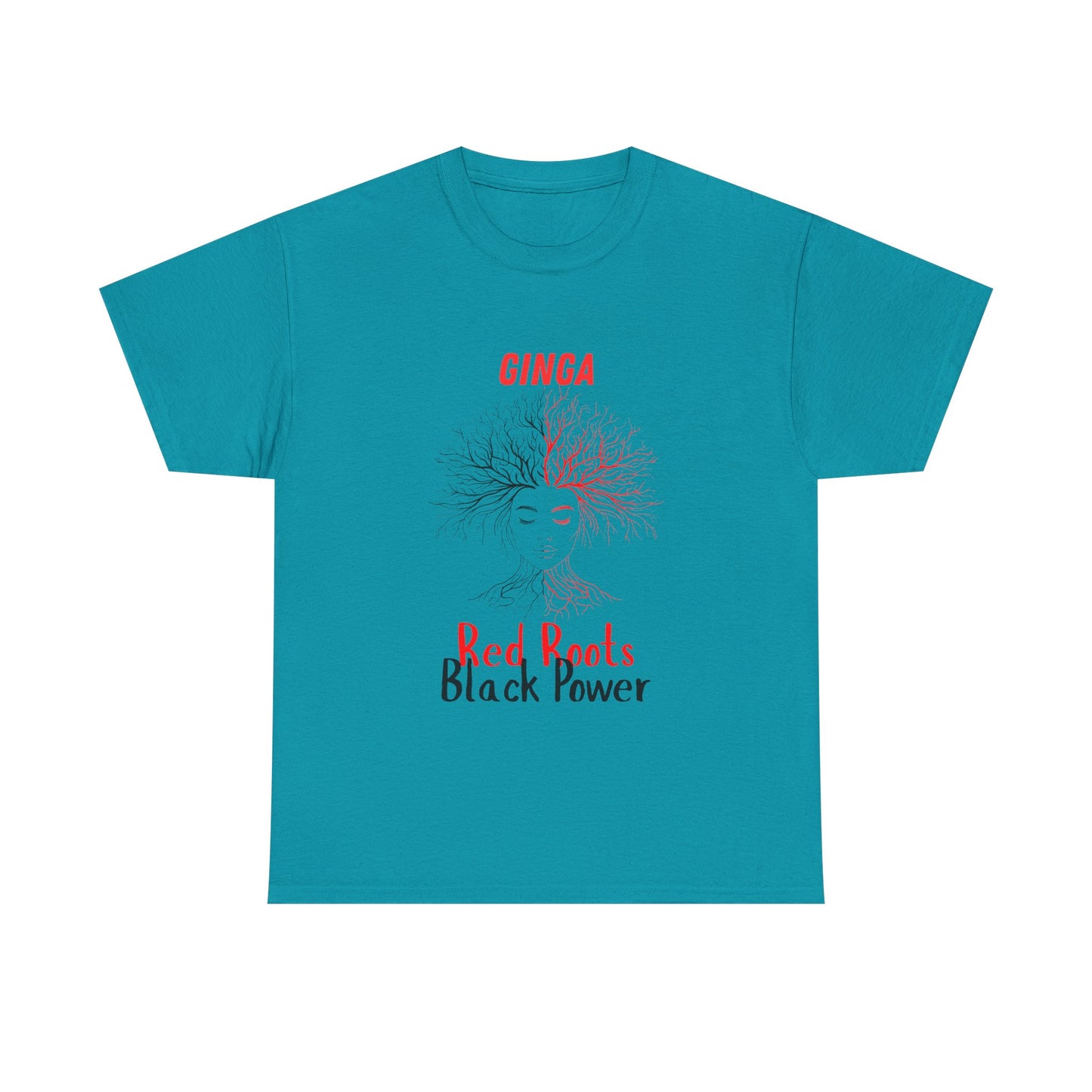 Empowerment Graphic Tee, Unisex Cotton Shirt, Red Roots Black Power, Stylish Casual Wear, Gifts for Activists, Everyday Comfort