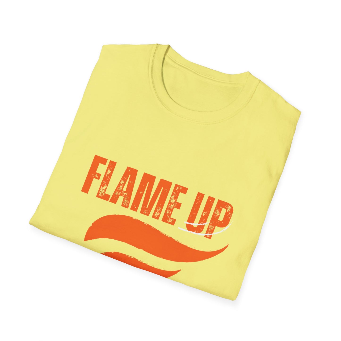 Flame Up Unisex Softstyle T-Shirt - Motivational Graphic Tee, Casual Wear, Workout Apparel, Gift for Fitness Enthusiasts, Bold [...]