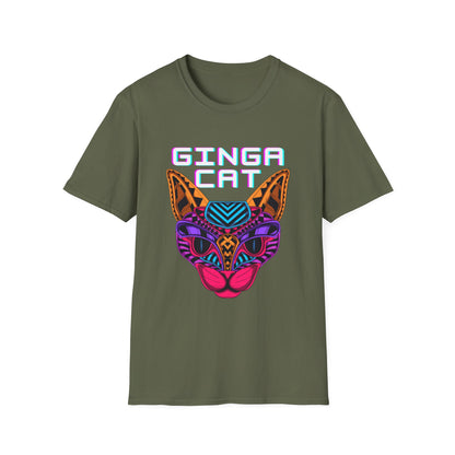 Vibrant Ginga Cat T-Shirt | Unisex Tee, Cat Lover Gift, Colorful Graphic Tee, Fun Fashion, Unique Casual Wear