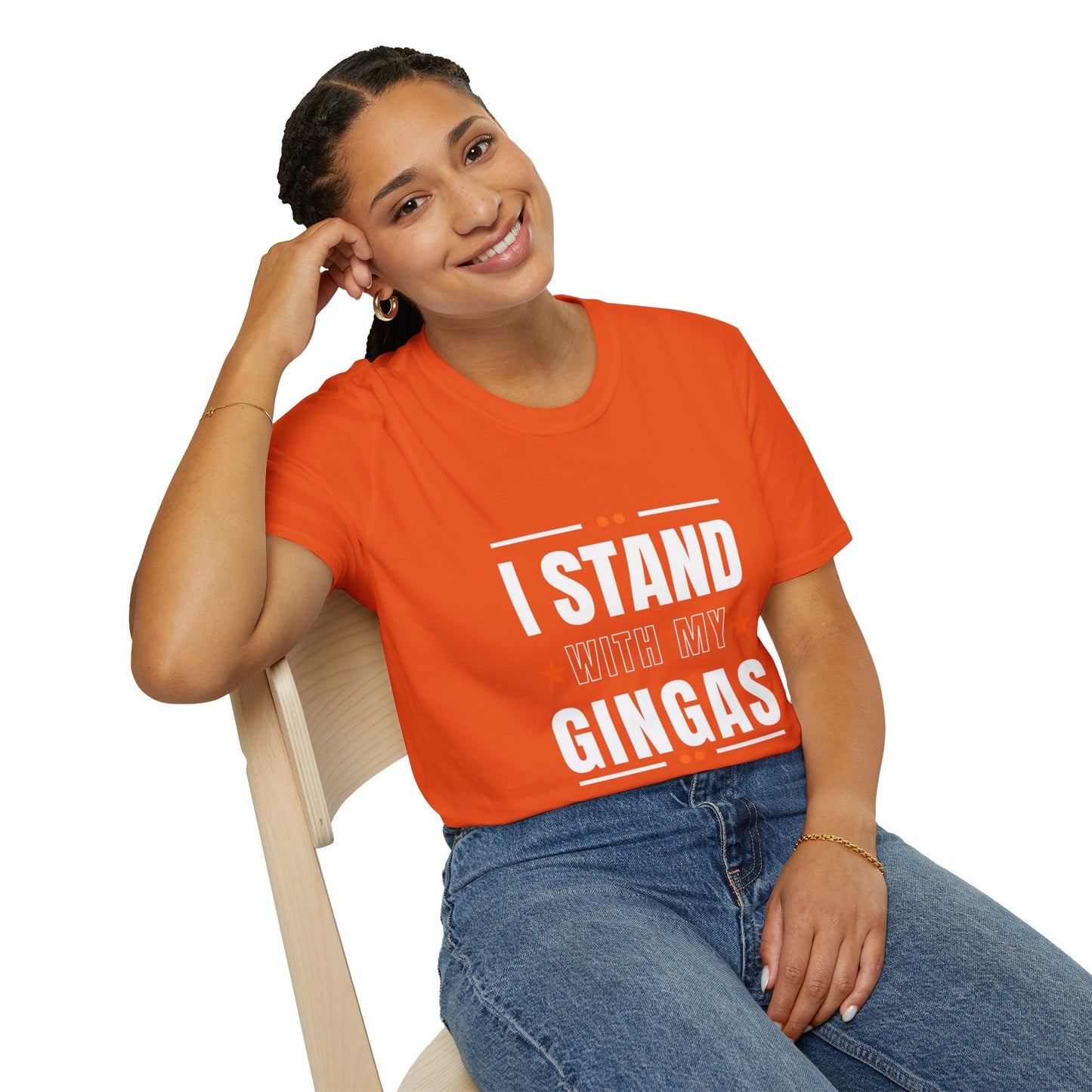 I Stand With My Gingas Unisex Softstyle T-Shirt | Bold Statement Tee, Casual Wear, Gift for Friends, Empowerment Apparel, Social [...]