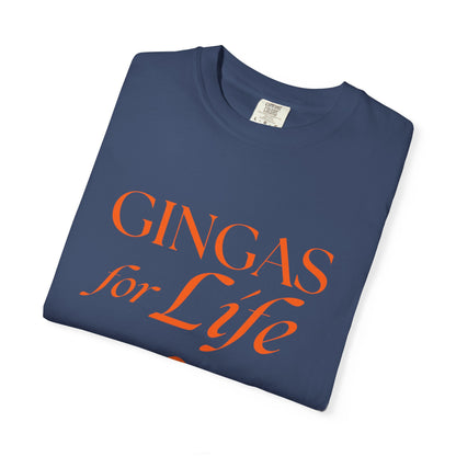 Gingas for Life T-Shirt, Fun T-Shirt for Redheads, Unisex Gift for Friends, Casual Wear, Celebration Tee
