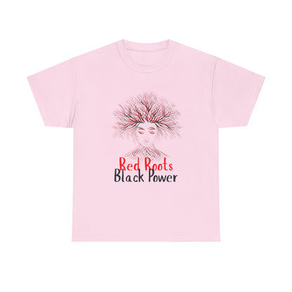 Empowering Black Roots Tee, Unisex Heavy Cotton Tee, Black Power Shirt, Afrocentric Apparel, Gift for Activists, Celebration of Culture