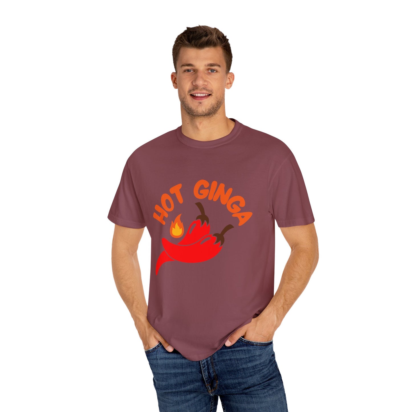 Spicy Chili T-Shirt, Hot Ginga Tee, Casual Summer Top, Gift for Spice Lovers, Unisex Graphic Shirt, Trendy Streetwear