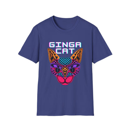 Vibrant Ginga Cat T-Shirt | Unisex Tee, Cat Lover Gift, Colorful Graphic Tee, Fun Fashion, Unique Casual Wear