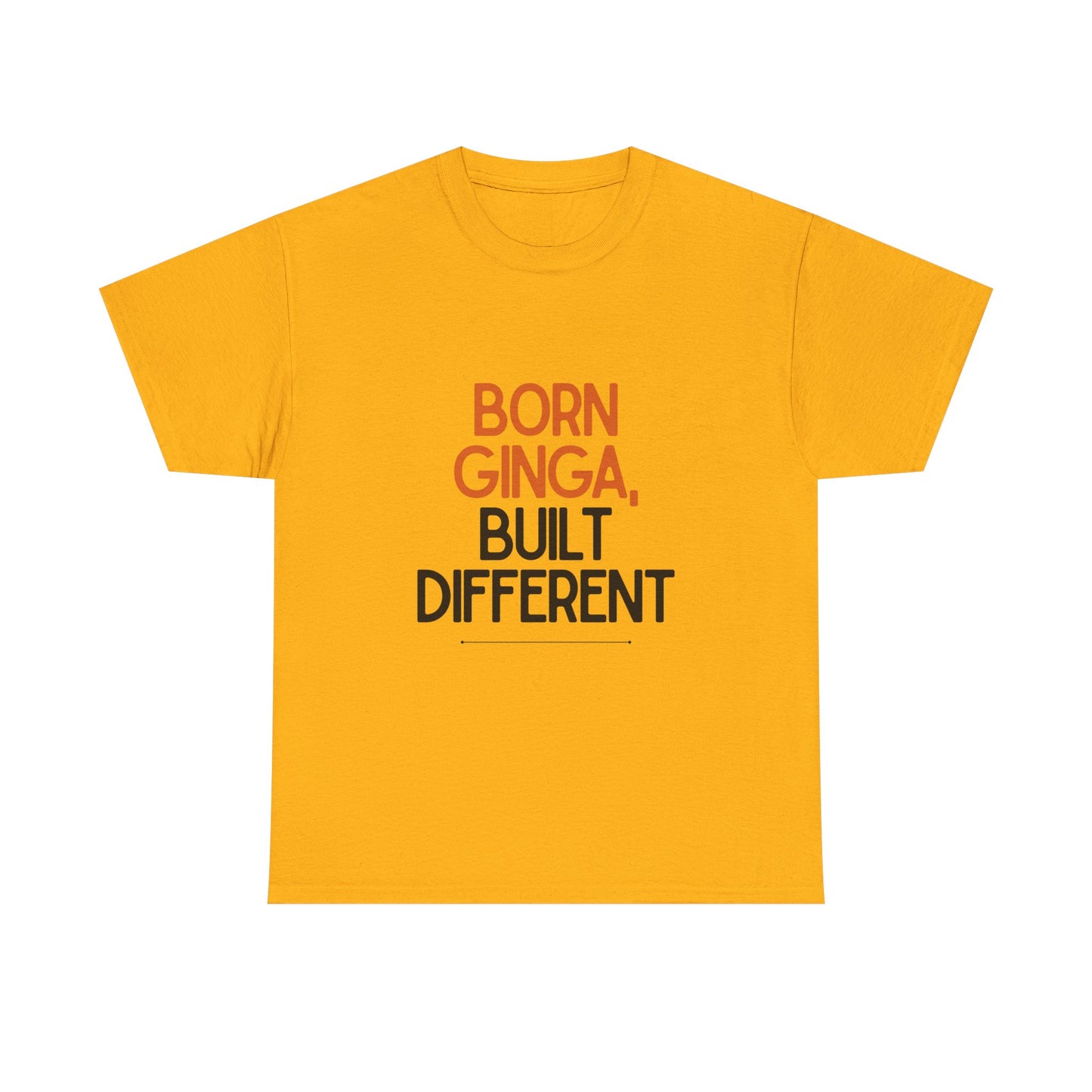 Born Ginga Unisex Heavy Cotton Tee - Celebrate Uniqueness, Casual Wear, Gift for Friends, Everyday Comfort, Statement T-Shirt