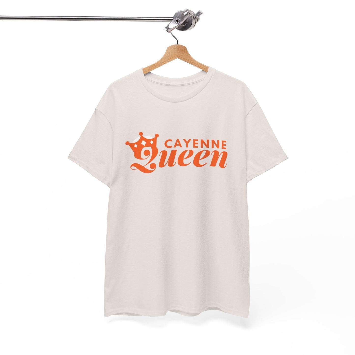 Cayenne Queen Unisex Heavy Cotton Tee, Casual Wear, Gift for Her, Birthday Shirt, Fun Quote Tee, Soft Cotton Top