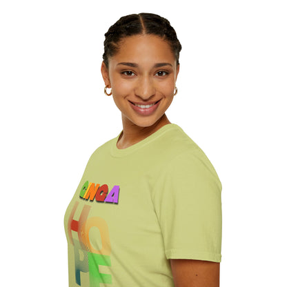 Colorful Hope Unisex T-Shirt, Inspirational Gift, Positive Message Tee, Casual Wear, Self-Care Apparel