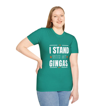 I Stand With My Gingas Unisex Softstyle T-Shirt | Bold Statement Tee, Casual Wear, Gift for Friends, Empowerment Apparel, Social [...]