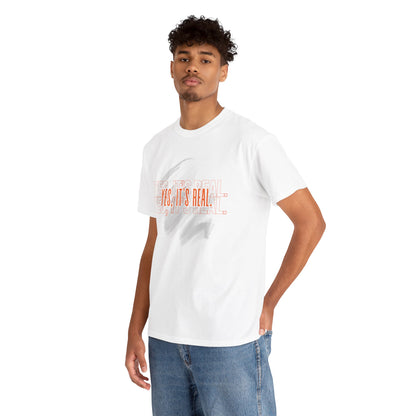 Yes, It's Real Unisex Heavy Cotton Tee - Casual Wear, Gift for Friends, Fashion Statement, Everyday Comfort, Trendy Apparel
