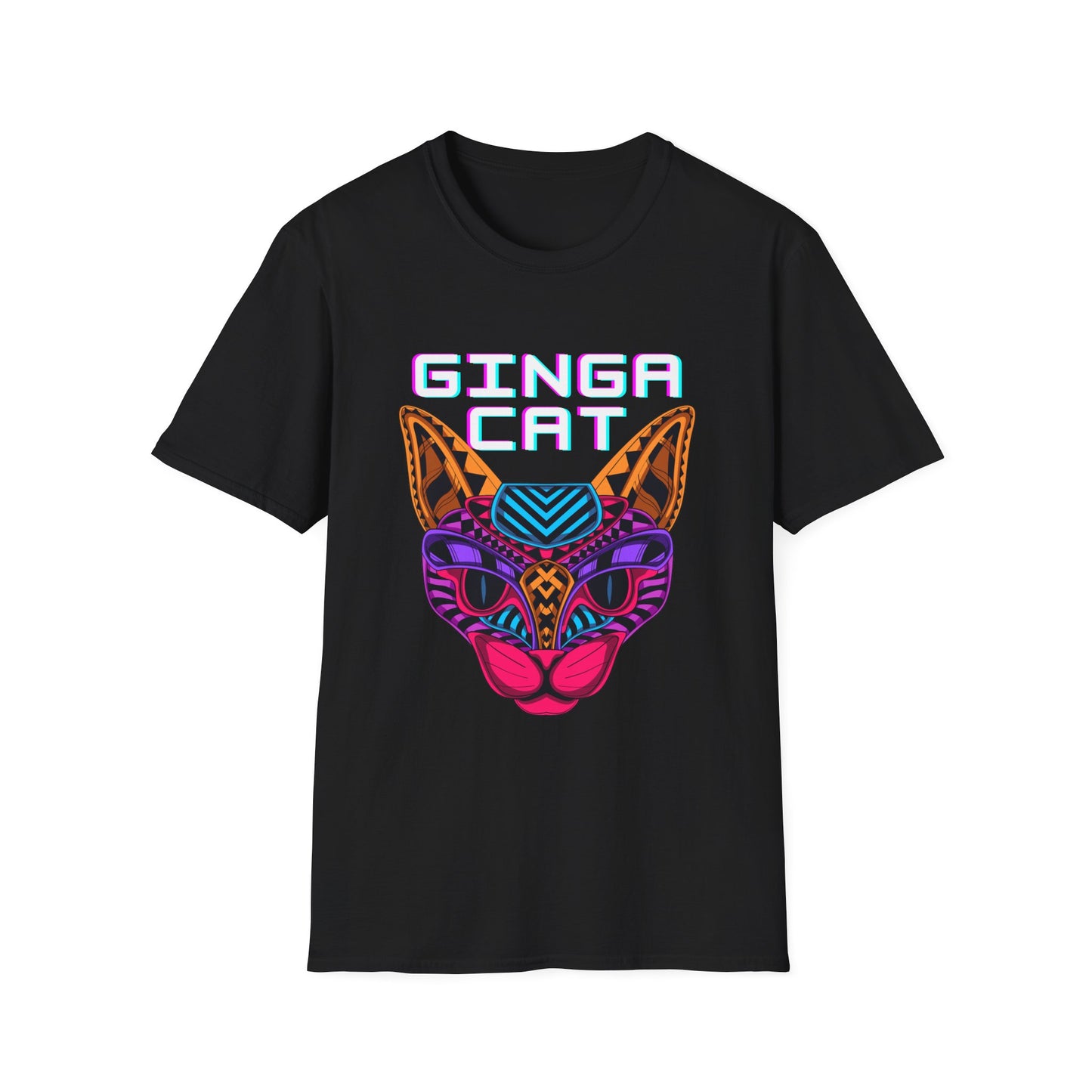 Vibrant Ginga Cat T-Shirt | Unisex Tee, Cat Lover Gift, Colorful Graphic Tee, Fun Fashion, Unique Casual Wear