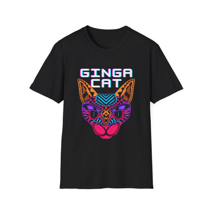 Vibrant Ginga Cat T-Shirt | Unisex Tee, Cat Lover Gift, Colorful Graphic Tee, Fun Fashion, Unique Casual Wear