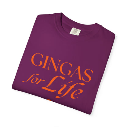 Gingas for Life T-Shirt, Fun T-Shirt for Redheads, Unisex Gift for Friends, Casual Wear, Celebration Tee