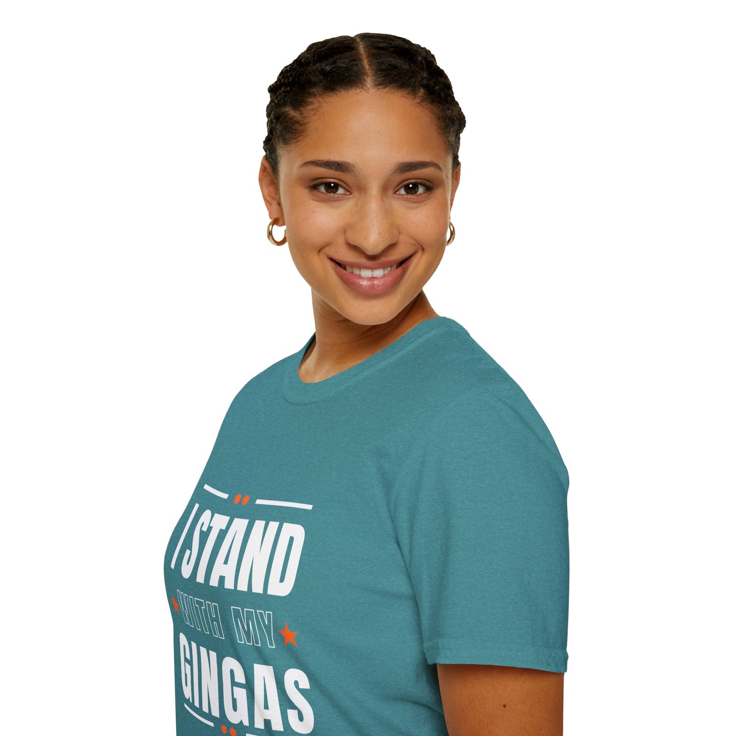 I Stand With My Gingas Unisex Softstyle T-Shirt | Bold Statement Tee, Casual Wear, Gift for Friends, Empowerment Apparel, Social [...]