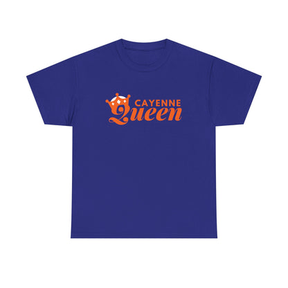 Cayenne Queen Unisex Heavy Cotton Tee, Casual Wear, Gift for Her, Birthday Shirt, Fun Quote Tee, Soft Cotton Top