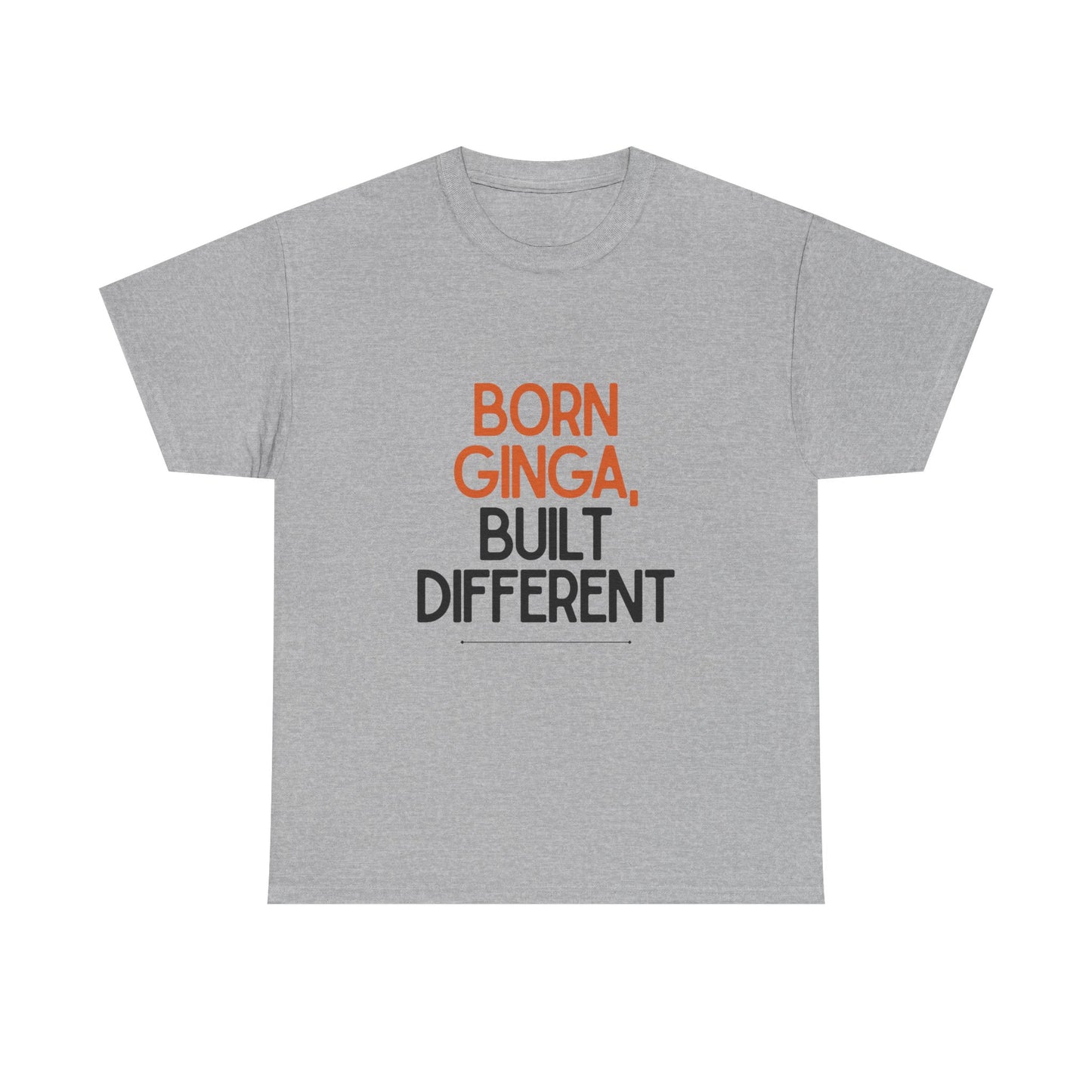 Born Ginga Unisex Heavy Cotton Tee - Celebrate Uniqueness, Casual Wear, Gift for Friends, Everyday Comfort, Statement T-Shirt