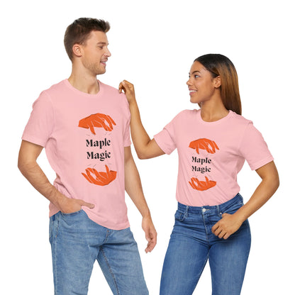 Maple Magic Unisex Tee - Cozy Casual Wear, Nature Lover Gift, Autumn Fashion, Eco-Friendly Style, Seasonal Celebration Top