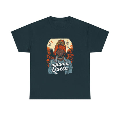 Autumn Queen Graphic Tee, Fall Fashion Shirt, Cozy T-Shirt, Gift for Her, Seasonal Apparel, Streetwear Style, Unisex Top