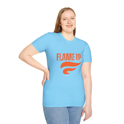 Flame Up Unisex Softstyle T-Shirt - Motivational Graphic Tee, Casual Wear, Workout Apparel, Gift for Fitness Enthusiasts, Bold [...]