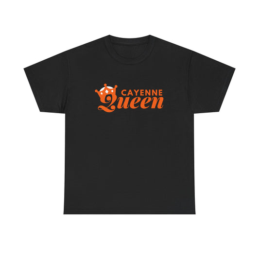 Cayenne Queen Unisex Heavy Cotton Tee, Casual Wear, Gift for Her, Birthday Shirt, Fun Quote Tee, Soft Cotton Top