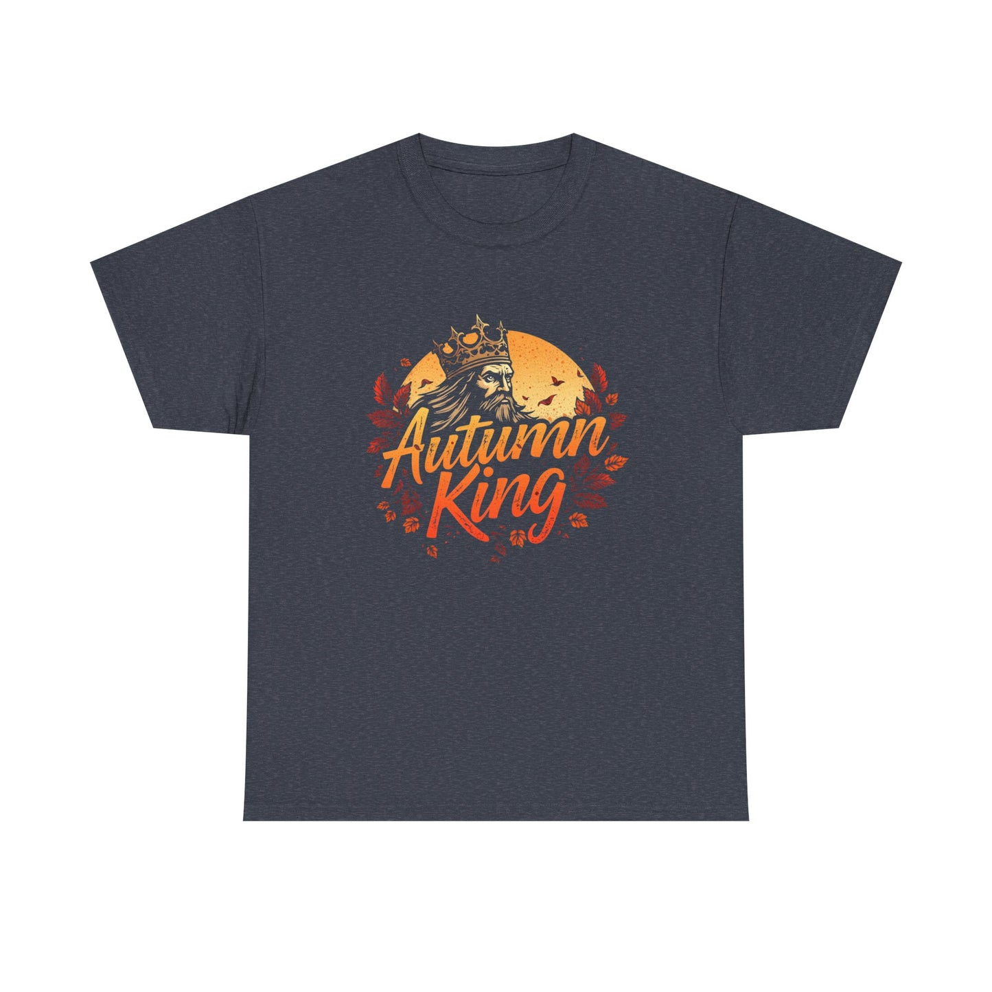 Autumn King Tee, Fall T-Shirt for Men and Women, Cozy Autumn Shirt, Seasonal Gift, Harvest Celebration Apparel