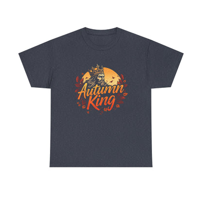 Autumn King Tee, Fall T-Shirt for Men and Women, Cozy Autumn Shirt, Seasonal Gift, Harvest Celebration Apparel