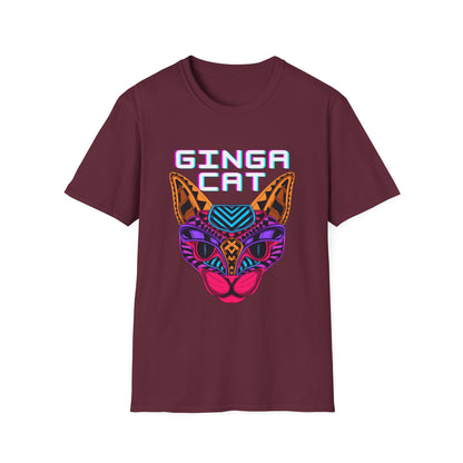 Vibrant Ginga Cat T-Shirt | Unisex Tee, Cat Lover Gift, Colorful Graphic Tee, Fun Fashion, Unique Casual Wear