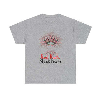 Empowering Black Roots Tee, Unisex Heavy Cotton Tee, Black Power Shirt, Afrocentric Apparel, Gift for Activists, Celebration of Culture