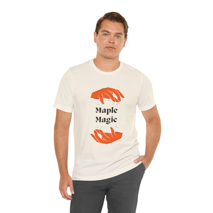 Maple Magic Unisex Tee - Cozy Casual Wear, Nature Lover Gift, Autumn Fashion, Eco-Friendly Style, Seasonal Celebration Top