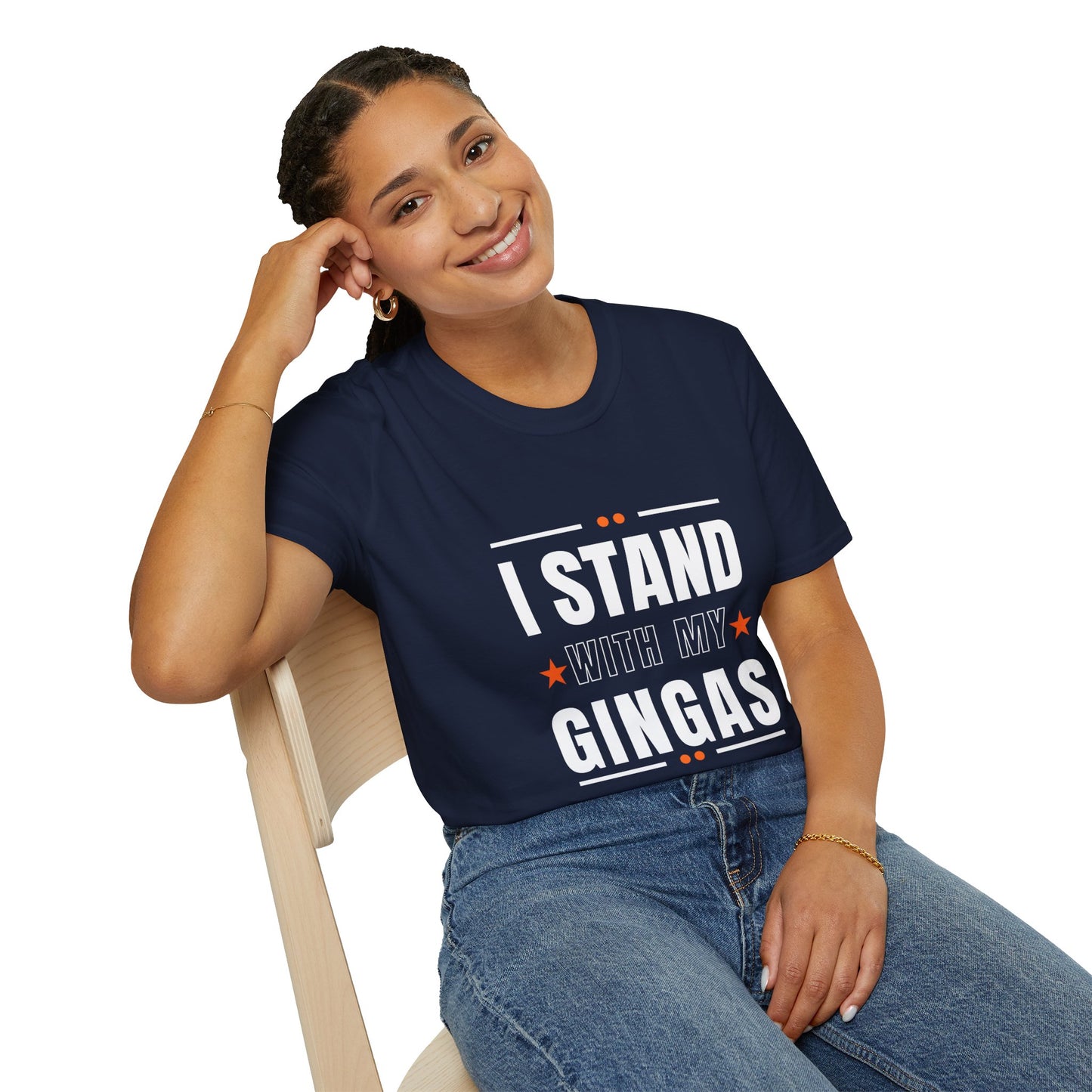 I Stand With My Gingas Unisex Softstyle T-Shirt | Bold Statement Tee, Casual Wear, Gift for Friends, Empowerment Apparel, Social [...]