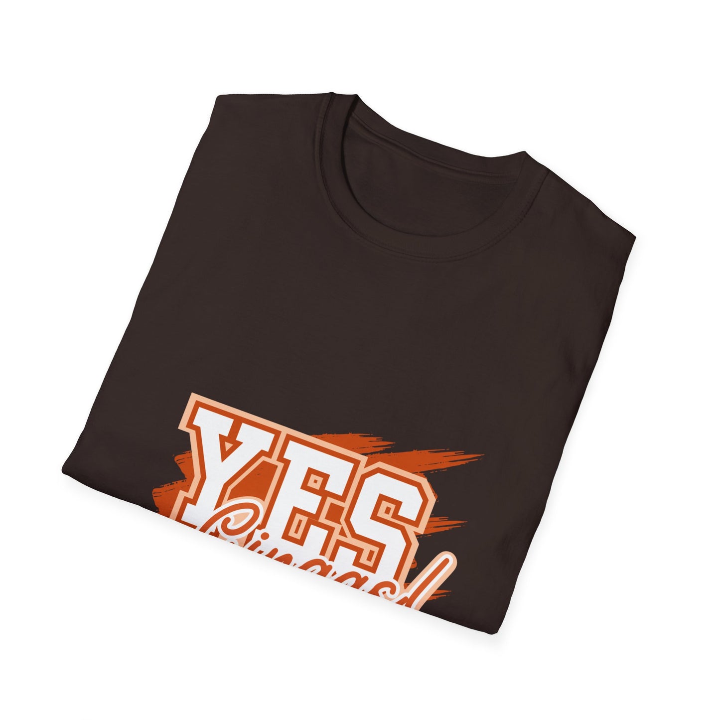 YES GINGAS! Unisex Softstyle T-Shirt, Funny Graphic Tee, Casual Wear, Gift for Friends, Everyday Comfort, Unique Statement Shirt